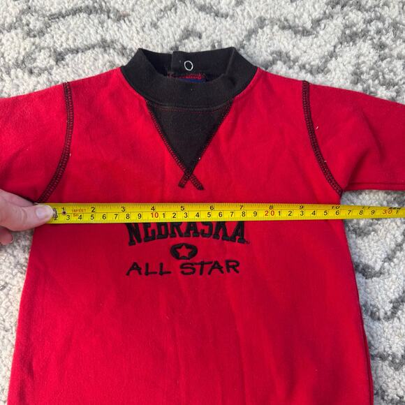 Vtg 1990s Red Oak Sportswear Nebraska Cornhuskers Infant One Piece 0-3M - Picture 8 of 8